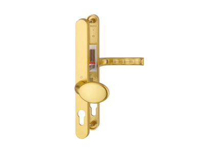 HOPPE London 76G/3831N/113 Unsprung Lever/Moveable Pad Multipoint Door Handles 92mm & 62mm PZ 240mm Fixings