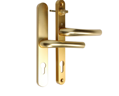 HOPPE Tokyo 1710RH/3633N/3623N Sprung Lever/Lever Multipoint Door Handles 92mm & 62mm PZ Narrow Backplate 215mm Fixings With Snib