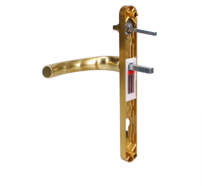 HOPPE Tokyo 1710RH/3633N/3623N Sprung Lever/Lever Multipoint Door Handles 92mm & 62mm PZ Narrow Backplate 215mm Fixings With Snib