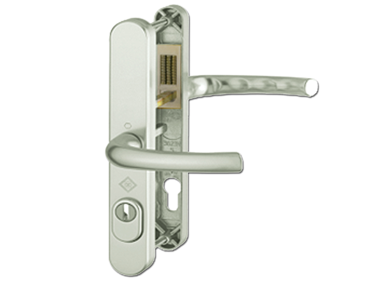HOPPE Tokyo TS007 2 Star Sprung PAS24 Lever/Lever Multipoint Door Handles 92mm & 62mm PZ 215mm Fixings