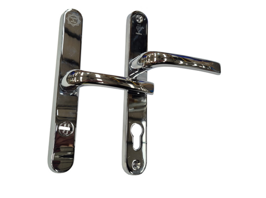 MILA Kite Secure TS007 2 Star Sprung PAS24 Lever/Lever Multipoint Door Handles 92mm & 62mm PZ 211mm Fixings