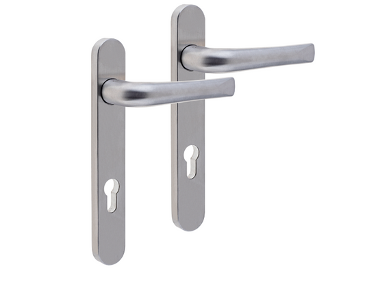 MILA Supa Unsprung Lever/Lever Multipoint Door Handles 92mm PZ 240mm Backplate 210mm Fixings