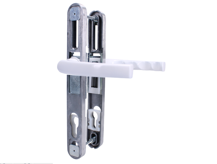 WINLOCK Universal Repair Handle Frame Set Sprung Adjustable Lever/Lever Multipoint Door Handles 62mm to 92mm PZ 160mm to 220mm Fixings