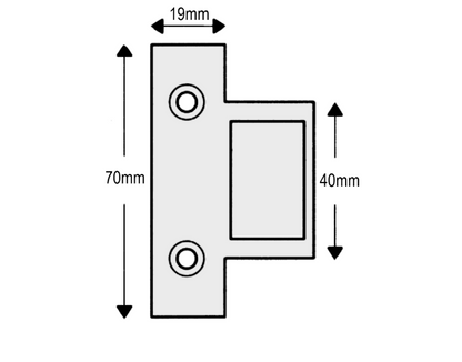 EXIDOR Box Latch Keep To Suit 296/297