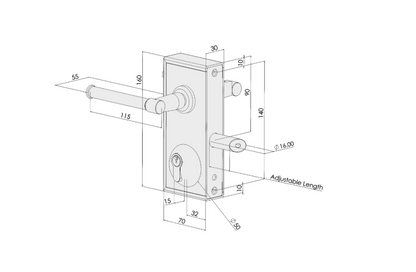 GATEMASTER Superlock Latch Deadlock