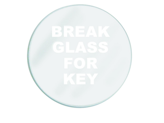 GLENDENNING Spare Glass To Suit Emergency Key Box