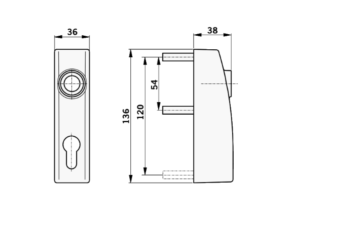 DORMAKABA PHT 07 External Trim