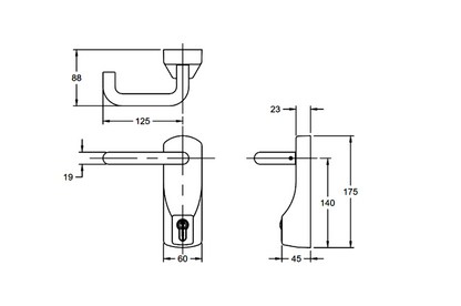 EXIDOR 322SE Euro Outside Access Device