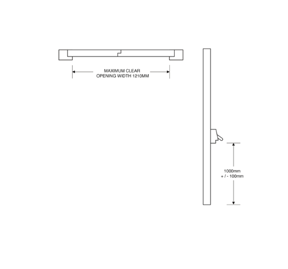 ASEC Single Panic Bolt