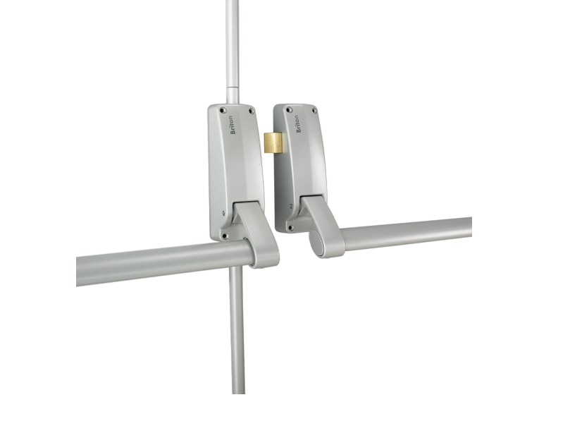 BRITON 377 Fire Rated Push Bar Double Rebated Door Panic Set