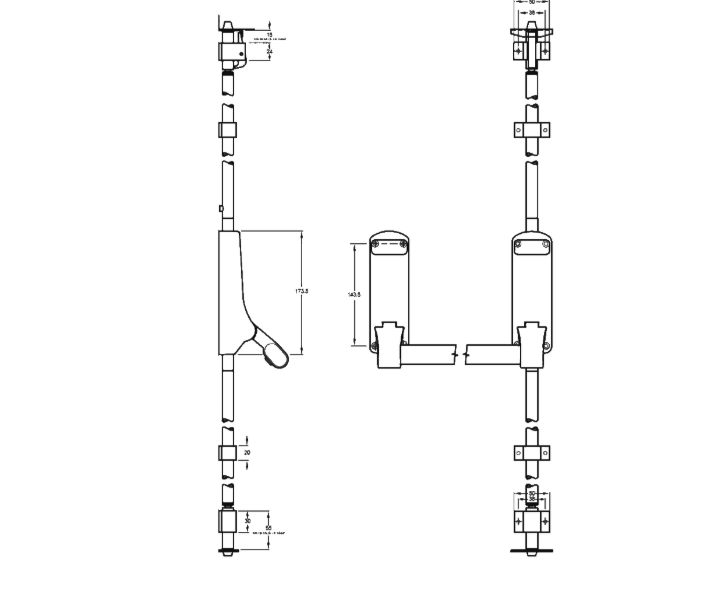UNION ExiSAFE Panic Bolt For Single Doors