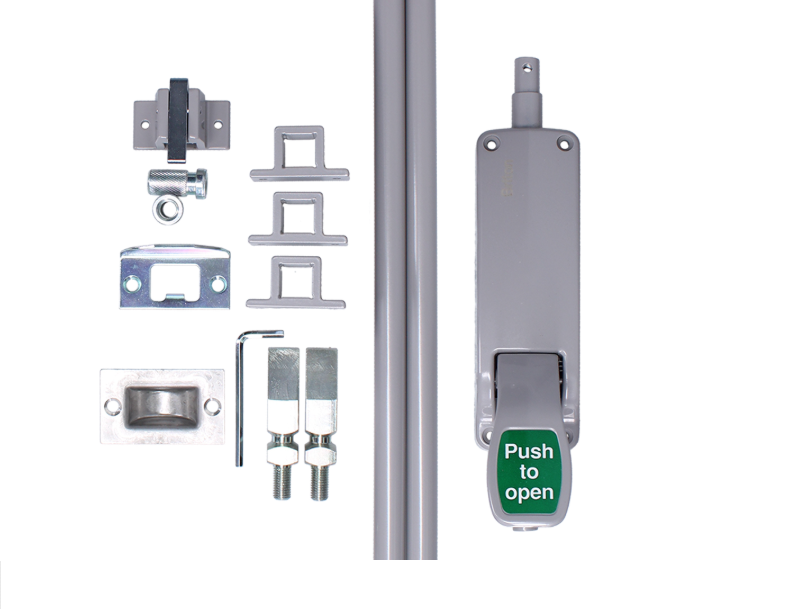 BRITON 372E Fire Rated Push Pad Vertical Bolt