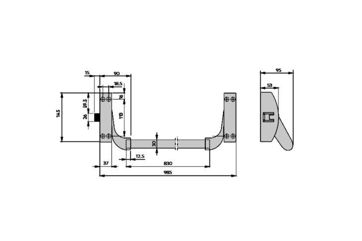 DORMAKABA PHA Fire Rated Antithrust Panic Latch