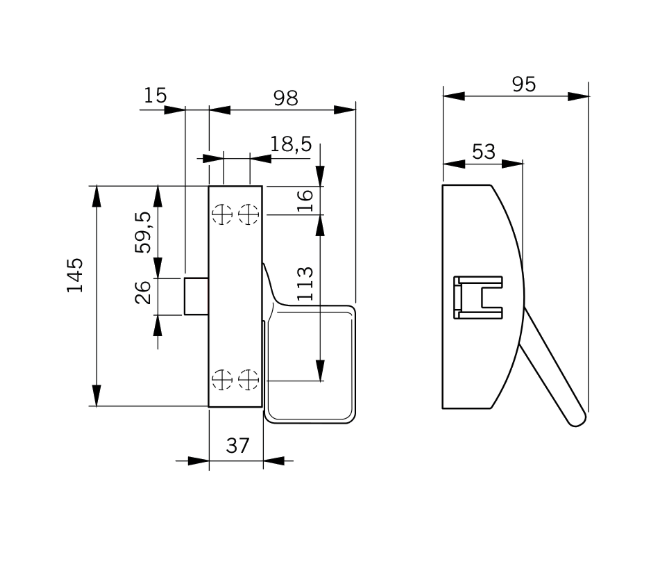 DORMAKABA PHA2111 Modular Fire Rated Push Pad