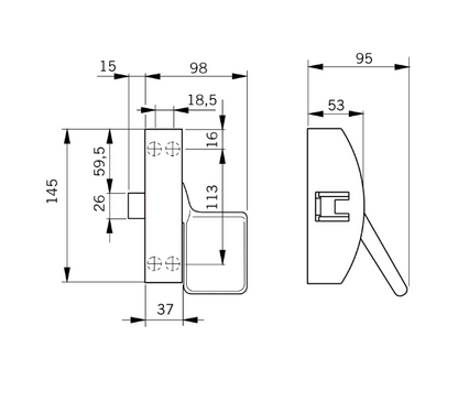 DORMAKABA PHA2111 Modular Fire Rated Push Pad