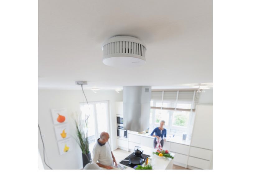 ABUS RWM450 Wireless Battery Smoke Alarm with Heat Detector