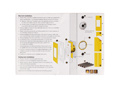 CODELOCKS Fire Intumescent Kit Pack To Suit All Latch Models PFKP LAT