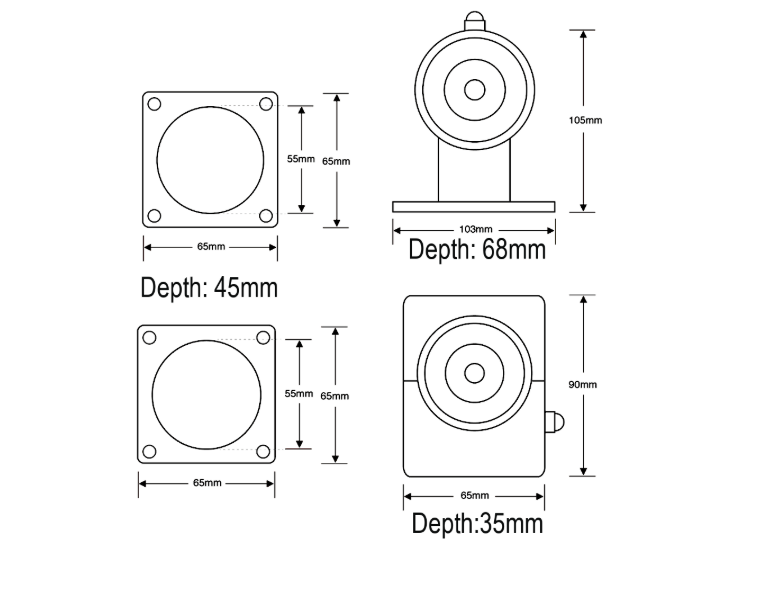ASEC Hold Open Magnet 24VDC