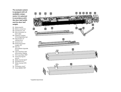 DORMAKABA ED100 LE XEA Low Energy Fire Rated Swing Door Operator