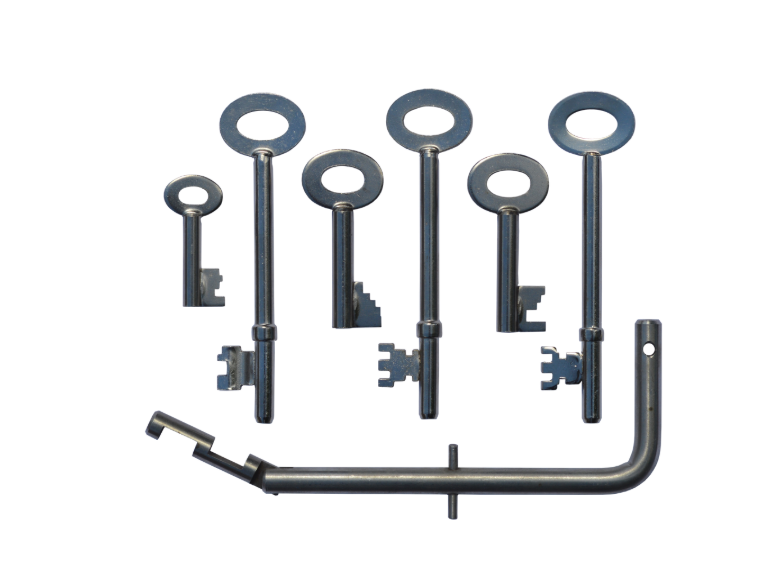 ASEC FB Key Set with 6 Keys including Fireman's Drop Key