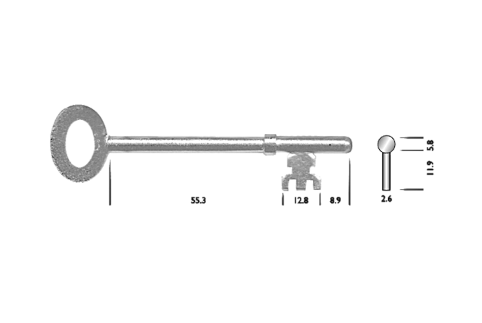ASEC Pre-Cut FB2 Key To Suit Marsden Fire Brigade Locks