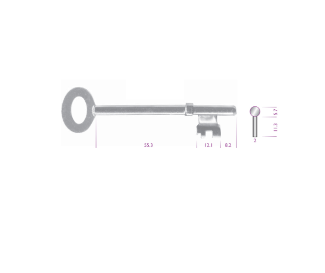 ASEC Pre-Cut FB4 Key To Suit Marsden Fire Brigade Locks