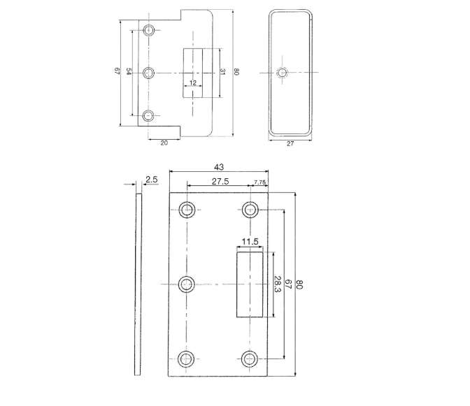 ASEC Rim Conversion Kit To Suit FB1 & FB2 Deadlocks