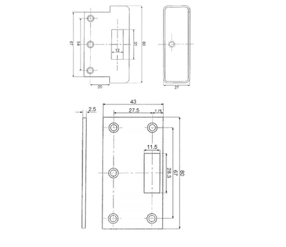 ASEC Rim Conversion Kit To Suit FB1 & FB2 Deadlocks