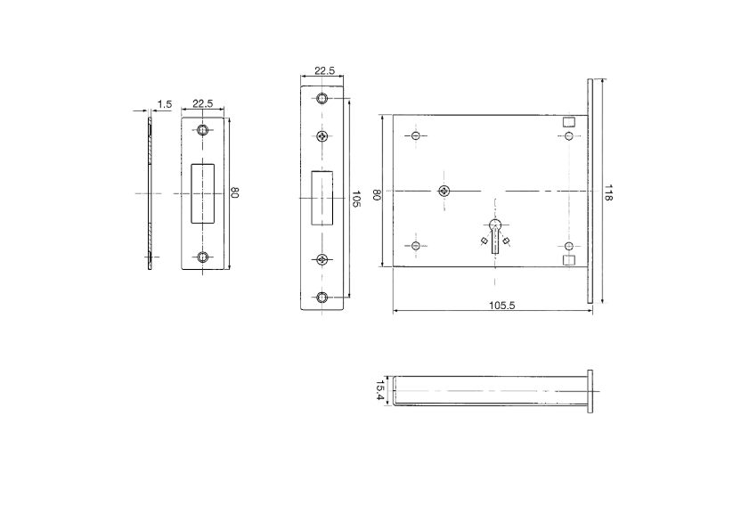 WALSALL LOCKS FB 2 Lever Deadlock