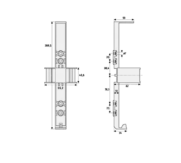 ABUS FLS580 Wall Bracket Holder For Fire Extinguisher