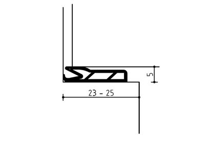 DEVENTER Fire Retardant Self Adhesive Draught Strip S 5867 K (BS) For Renovation