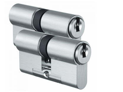EVVA ICS Keyed Alike Pair DZ Double Euro Cylinder 6 Keys TS007 3*