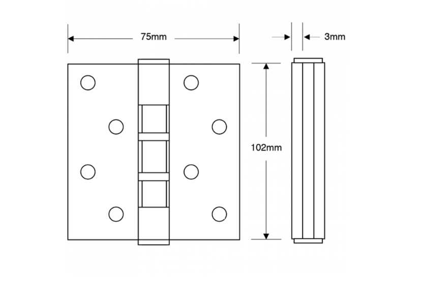 ASEC Ball Bearing Hinge