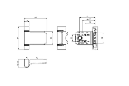 MILA Prosecure Composite Door Hinge