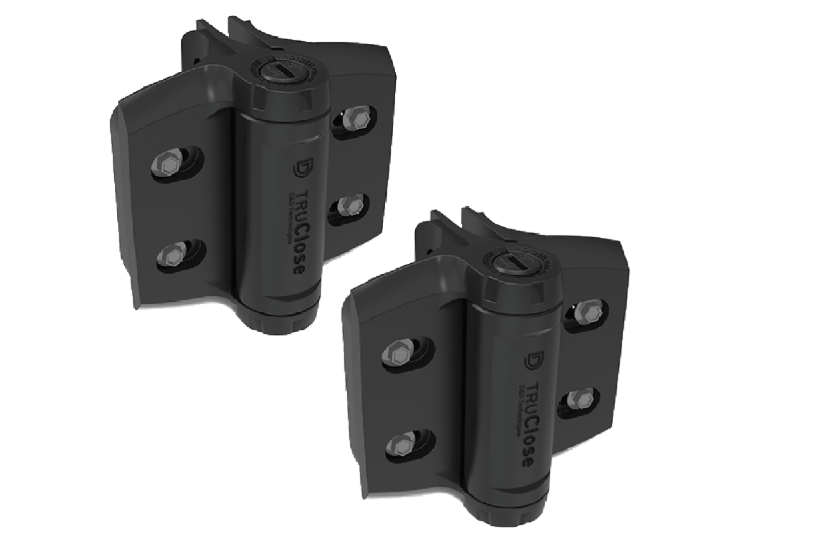 D&D Truclose Heavy Duty Hinges for Round Gate Frames & Posts TCHDRND2S3
