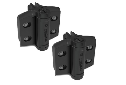 D&D Truclose Heavy Duty Hinges for Round Gate Frames & Posts TCHDRND2S3