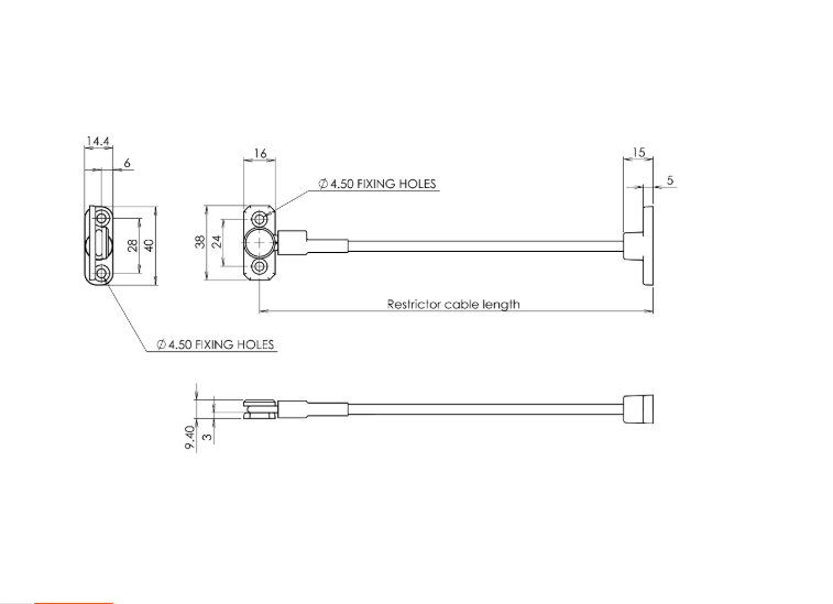 JACKLOC Perma Permanent Swivel/Stud Window Restrictor