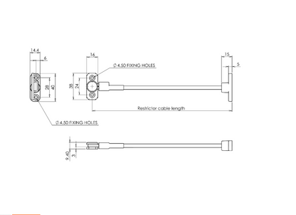 JACKLOC Perma Permanent Swivel/Stud Window Restrictor