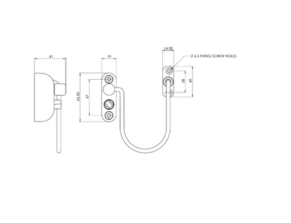 JACKLOC Pro-Twist Push & Turn Cable Window Lock