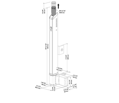 LOCINOX Fortima QF Magnetic Gate Catch For Single Gates