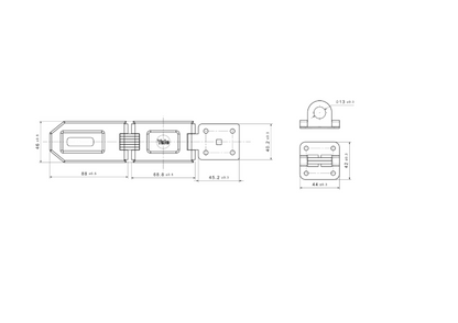 YALE Steel Hardened Steel Hasp & Weatherproof Steel Padlock