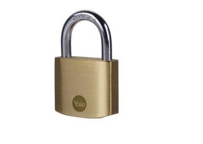 YALE Steel Hasp & Brass Padlock
