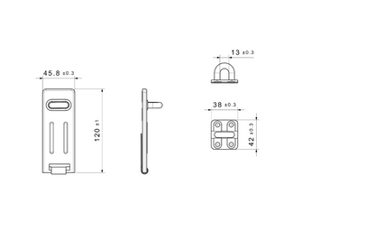 YALE Steel Hasp & Brass Padlock