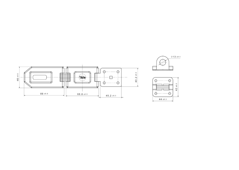 YALE Y155B High Security Hardened Steel Hasp