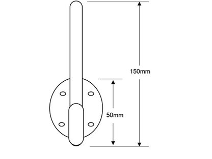 ASEC 150mm Oval Hat & Coat Hook