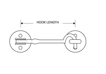 ASEC Brass Cabin Hook