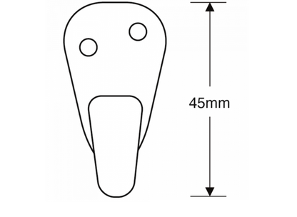 ASEC Single Wardrobe Hook