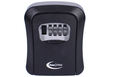ASEC VITAL 4 Wheel Combination Key Safe Black