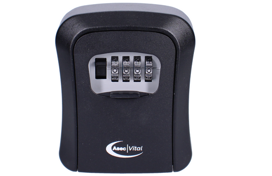 ASEC VITAL 4 Wheel Combination Key Safe Black