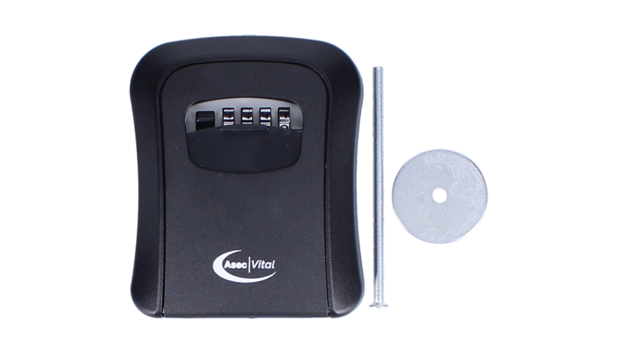 ASEC VITAL 4 Wheel Combination Key Safe Black